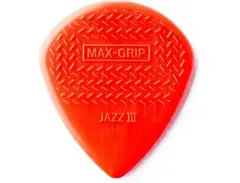 Dunlop Jazz III Max Grip Nylon 1.38mm Guitar Picks - Red