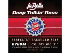 La Bella 0760M 1954 "Original" Deep Talkin' Bass Flatwound Bass Strings