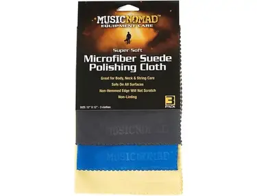 MusicNomad Microfiber Polishing Cloth - 3 Pack