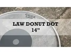 Code Drum Heads 14" Code Law Clear Black Dot Drumheads main image
