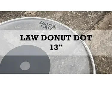 Code Drum Heads 13" Code Law Clear Black Dot Drumheads