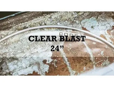 Code Drum Heads 24" Code Blast Clear Bass Drumheads With Deadening Ring