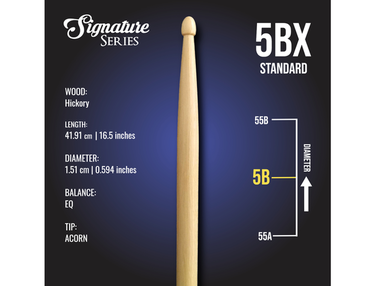 London Drumstick Co. Signature Series 5BX Standard Drumsticks