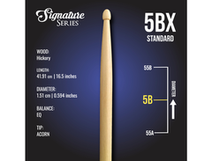 London Drumstick Co. Signature Series 5BX Standard Drumsticks main image
