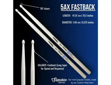 London Drumstick Co. Signature Series 5AX Fastback Drumsticks