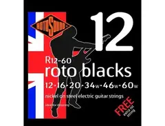 Rotosound R12-60 Roto Blacks Nickel-Steel Guitar Strings (12-60) main image