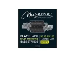 Magma Strings Electric Bass Strings Light - Flat Black Nylon Tapewound