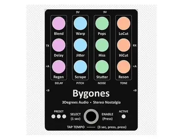 3Degrees Audio Bygones V2 Multi-Effect Pedal