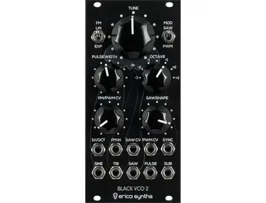 Erica Synths Black VCO V2 Analog Eurorack Oscillator Module