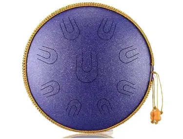 TBBA 14 Inch 9 Tone Alloy Steel Tongue Drum, Purple