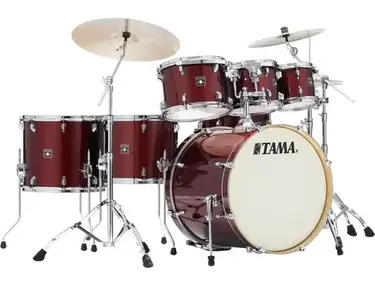 Tama Superstar Classic CK72S 7-piece Shell Pack with Snare Drum - Dark Red Sparkle