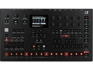 Elektron Analog Four MKII Black 4-voice Analog Synthesizer with Sequencer