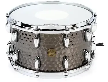 Gretsch Drums Hammered Black Steel Snare Drum - 8 x 14 inch