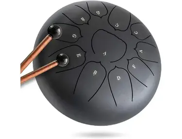 Cadushki Steel Tongue Drum, 10" and 11 notes, D Major and B Minor