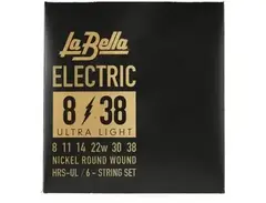 La Bella HRS-UL Electric Guitar Strings - .008-.038 Ultra Light