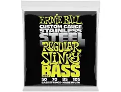 Ernie Ball Regular Slinky Stainless Steel Bass Strings (50-105)