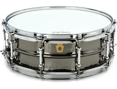 Ludwig Black Beauty Snare Drum - 5 x 14 LB416KT Hammered Black Nickel with Tube Lugs