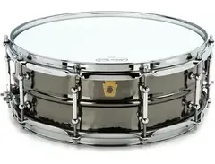 Ludwig Black Beauty Snare Drum - 5 x 14 LB416KT Hammered Black Nickel with Tube Lugs