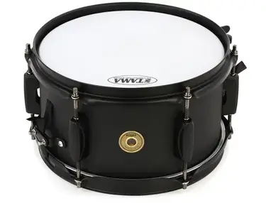 Tama Steel Snare Drum - 5.5 x 10 inch - Black/Black