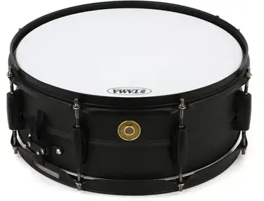 Tama Steel Snare Drum - 5.5 x 14 inch - Black/Black