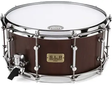 Tama S.L.P. G-Walnut Snare Drum - 6.5 x 14 inch - Matte Black Walnut