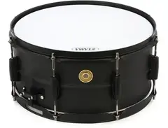 Tama Steel Snare Drum - 6.5 x 14 inch - Black/Black