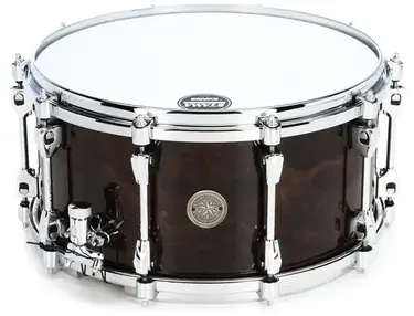 Tama Starphonic Walnut Snare Drum - 7 x 14 inch - Gloss Black Walnut Burl