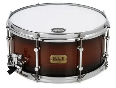 Tama S.L.P. Dynamic Kapur Snare Drum - 6.5 x 14 inch - Black Kapur Burst
