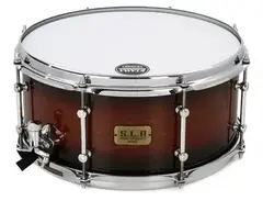 Tama S.L.P. Dynamic Kapur Snare Drum - 6.5 x 14 inch - Black Kapur Burst main image
