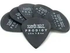 Ernie Ball Prodigy Guitar Picks 1.5 mm Black Mini 6-Pack