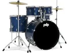 PDP Center Stage PDCE2215KTRB 5-piece Complete Drum Set with Cymbals - Royal Blue Sparkle