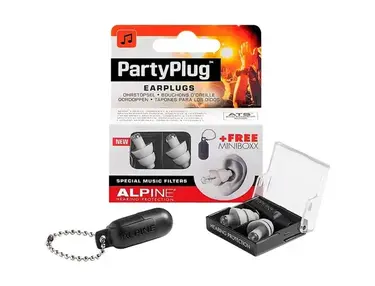 Alpine Hearing Protection Partyplug Earplugs Silver