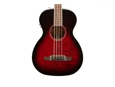 Fender T-Bucket 300CE Flamed Maple Acoustic Bass Transparent Cherry Burst