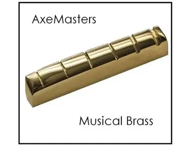 AxeMasters 1 9/16" / 40mm Slotted Brass Nut - made for Vintage Gibson Guitar