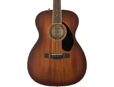 Fender Paramount PO-220E All Mahogany Orchestra Acoustic-electric Guitar - Aged Cognac Burst