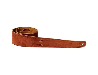 Taylor Strap Embroidered Suede Chocolate 2.5 In.