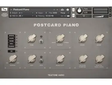 Teletone Audio Postcard Piano