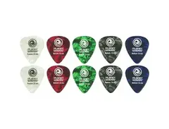 D'addario Planet Waves Standard Celluloid Pearl Picks Assorted 10-Pack Medium main image