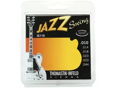 Thomastik-Infeld JS110 Jazz Swing Flatwound Electric Guitar Strings - .010 -.044 Extra Light