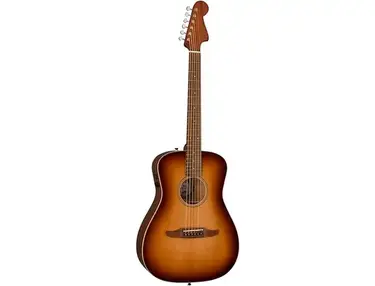 Fender California Malibu Classic Pau Ferro Fingerboard Acoustic-Electric Guitar Aged Cognac Burst