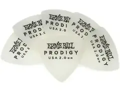 Ernie Ball Prodigy Guitar Picks 2.0 mm White Shield 6-Pack