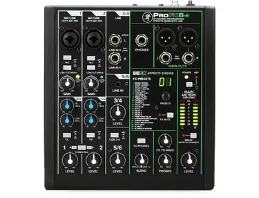 Mackie ProFX6v3 6-channel Mixer with USB and Effects