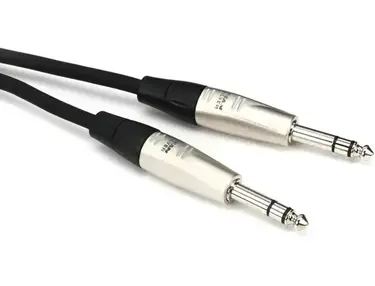 Hosa HSS-030 Pro Balanced Interconnect Cable - REAN 1/4-inch TRS Male to REAN 1/4-inch TRS Male - 30 foot