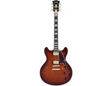 D'angelico Excel Dc Xt Semi-Hollow Electric Guitar With Stopbar Tailpiece