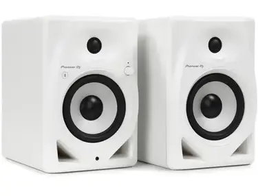 Pioneer DJ DM-50D-BT-W 5-inch Desktop Active Monitor Speaker Pair with Bluetooth
