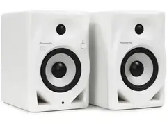 Pioneer DJ DM-50D-BT-W 5-inch Desktop Active Monitor Speaker Pair with Bluetooth