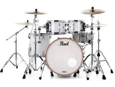 Pearl Masters Maple Complete MCT924XEDP/C 4-piece Shell Pack - White Marine Pearl