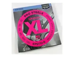 D'Addario EPS170-6 Pro Steels Stainless Steel Electric Bass 6-String Light Gauge Long Scale 32-130