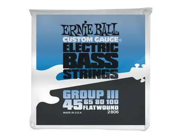 Ernie Ball 2806 Custom Gauge Bass Strings 45-100 Flatwound
