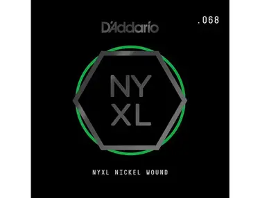 D'Addario NYNW068 Single NYXL Nickel Wound .068